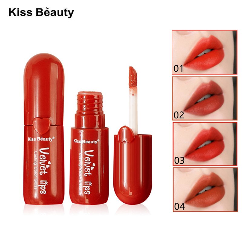 (Hàng Mới Về) Son Kem Lì Kissbeauty Dưỡng Ẩm Lâu Phai Nhiều Màu Sắc Lựa Chọn | BigBuy360 - bigbuy360.vn