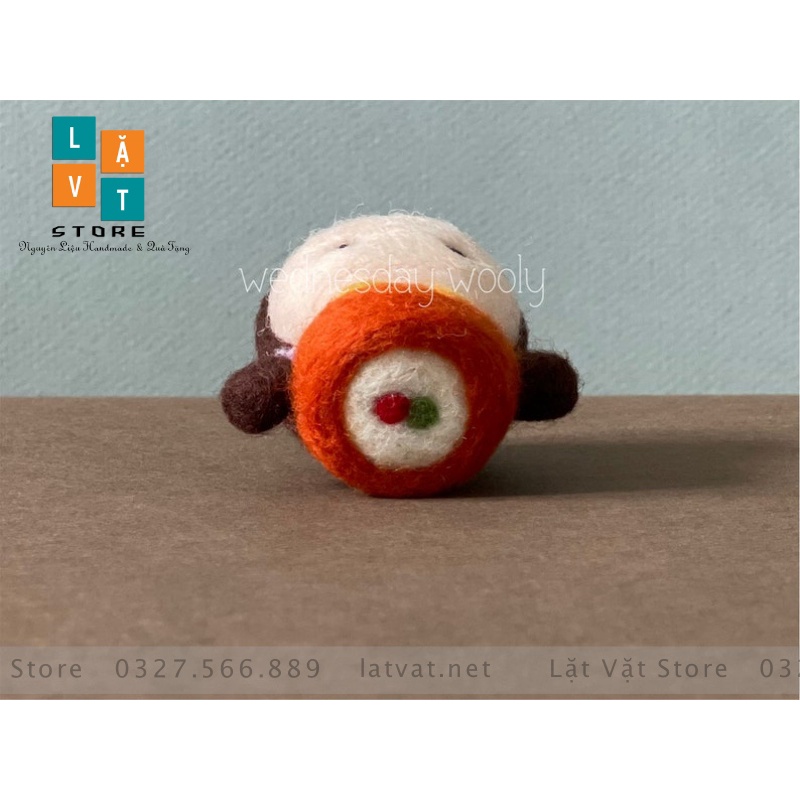 Bộ len chọc Trò chơi con mực siêu dễ thương, đơn giản có hướng dẫn. Needle felting  Squid Game