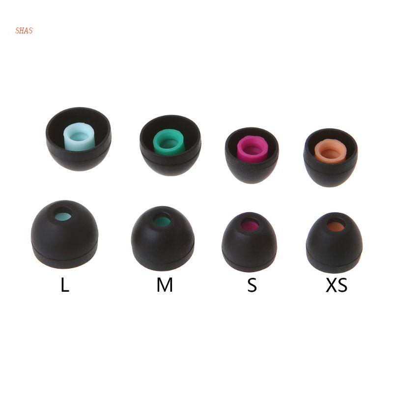 1 Bộ Nút Tai Nghe Thay Thế Bằng Silicon Cao Cấp Có Dây XS / S / M / L