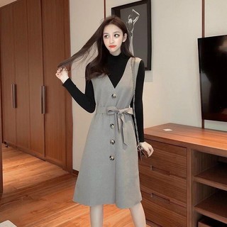 Set yếm dạ áo len tăm