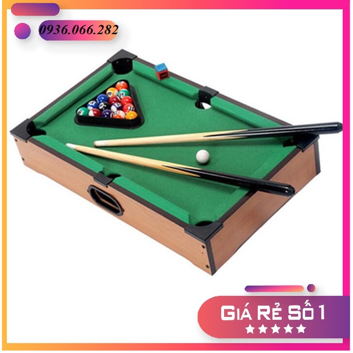 Bàn chơi Bi a Mini  Bằng Gỗ Dành cho Trẻ Em Kích Thước 51 x31 x9.6 CM