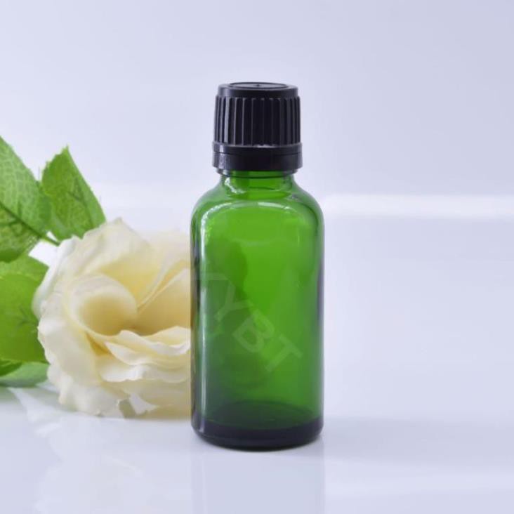 [50ml,100ml] Lọ đựng tinh dầu Xanh Lá nắp vặn đen,trắng chiết serum , phụ kiện du lịch