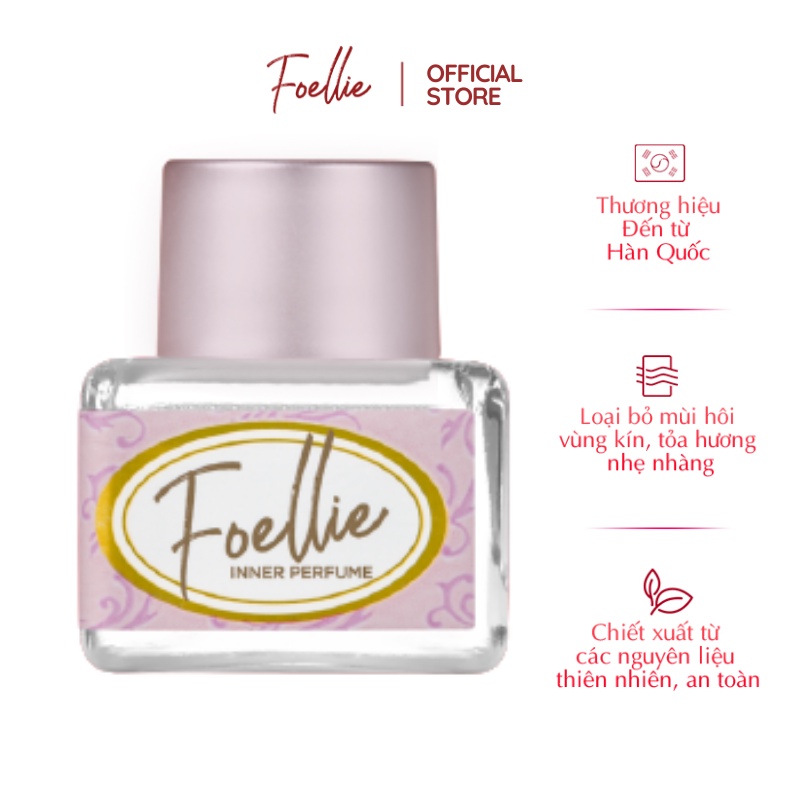 [Mã FMCGMALL giảm 8% đơn 250K] Nước Hoa Vùng Kín Foellie Hương Tuileries 5ml - Eau de Tuileries Inner Perfume 6180