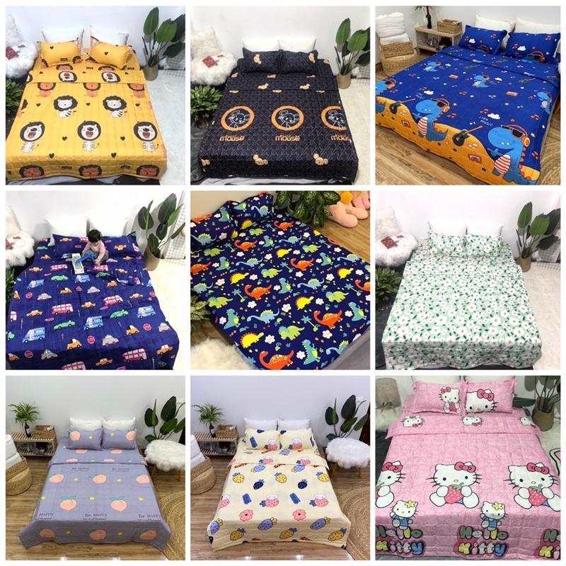 Ga Gối Trải Giường Poly Cotton M6/M8 Nhiều Mẫu Tùy Chọn (Khách chọn mẫu để lại ghi chú or chát vs shop nhé) | BigBuy360 - bigbuy360.vn
