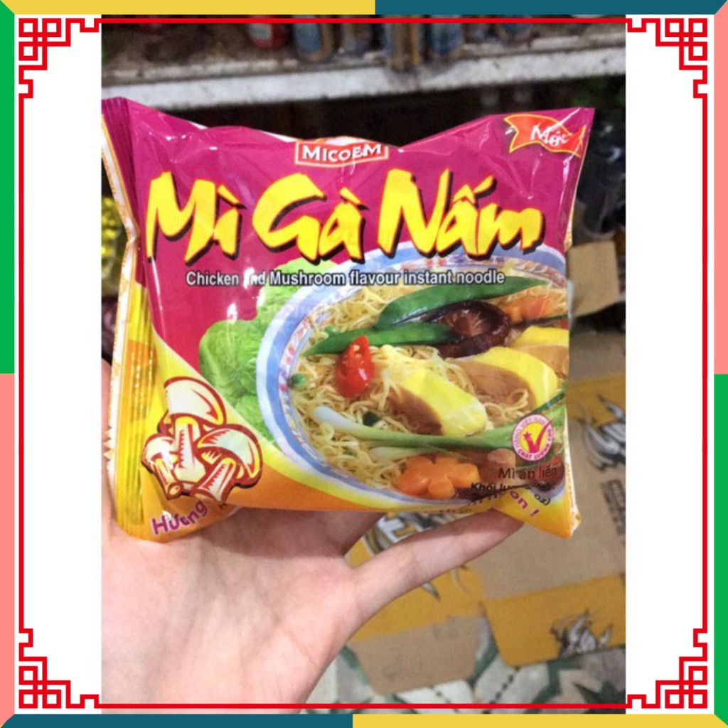 Set 5 Gói Mì Tôm Gà Nấm Micoem 70g