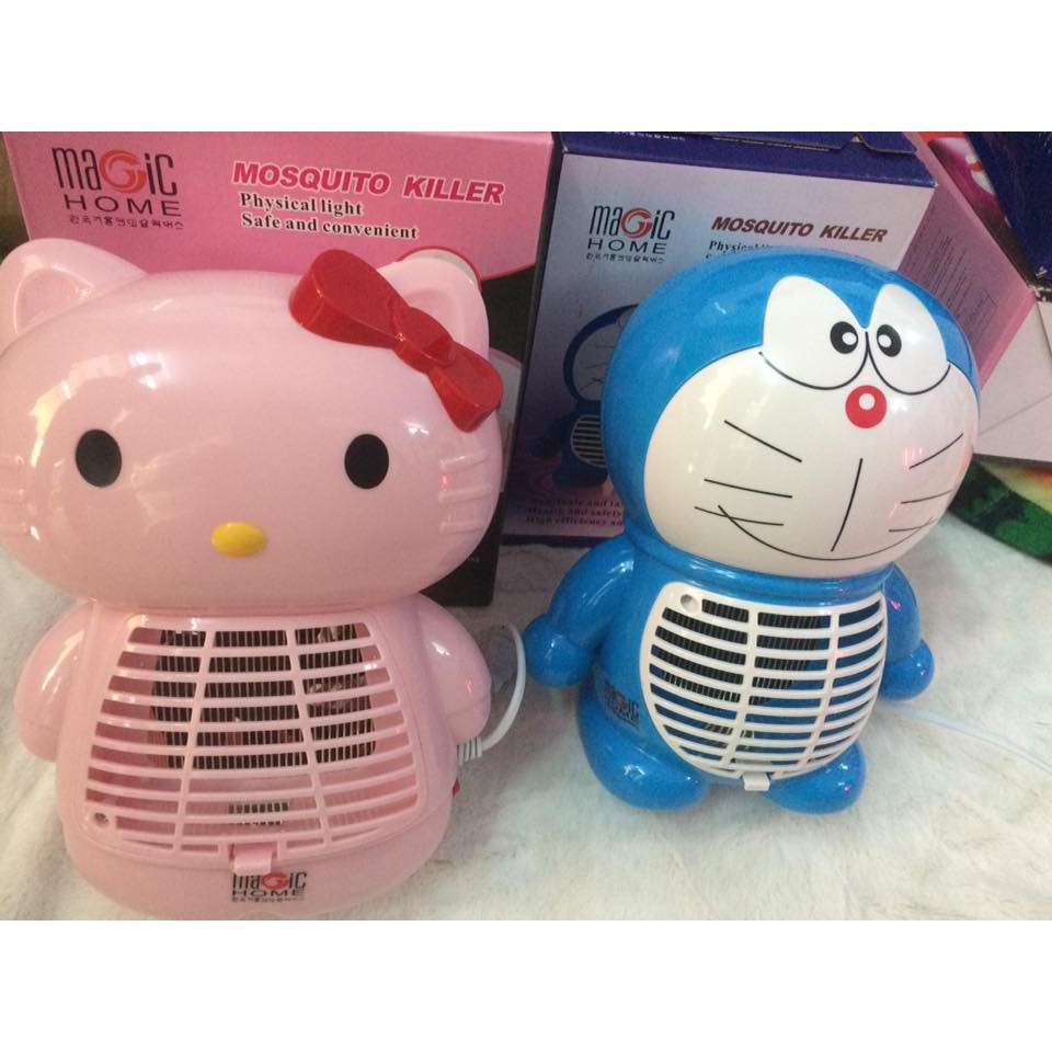 Máy bắt muỗi hình doremon , hello kitty dễ thương B[PD]