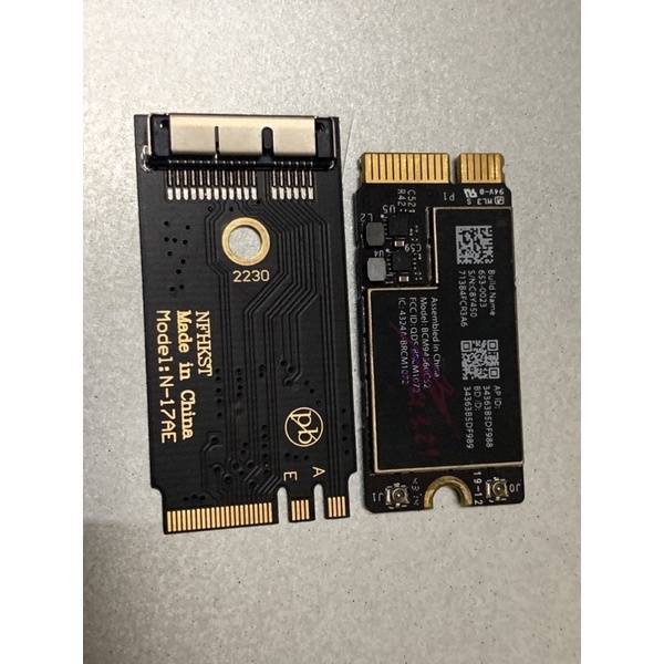 Combo card wifi BCM94360 for laptop / pc chuẩn m2 ngff chạy hackintosh