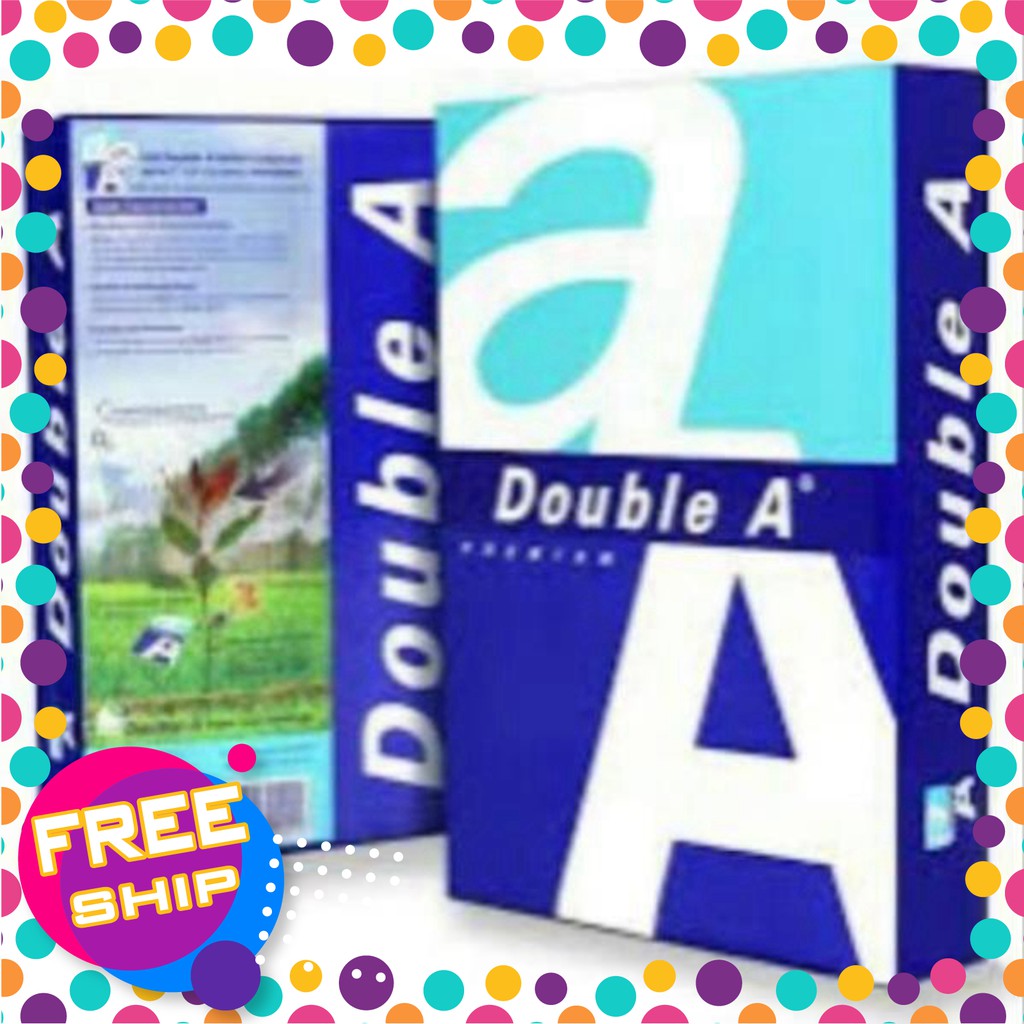 1 gam giấy A4 DOUBLE A định lượng 70. 5acr