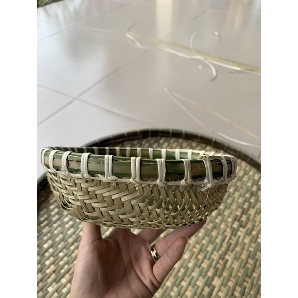 Rổ tre viền mây 20cm