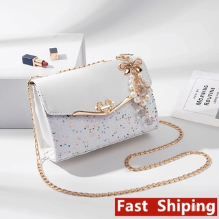 Túi Đeo Chéo Phối Dây Xích Thời Trang Dành Cho Nữ