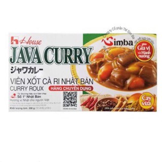 Viên xốt Cà ri nhật bản Java Curry (House) - 200g vị CAY VỪA