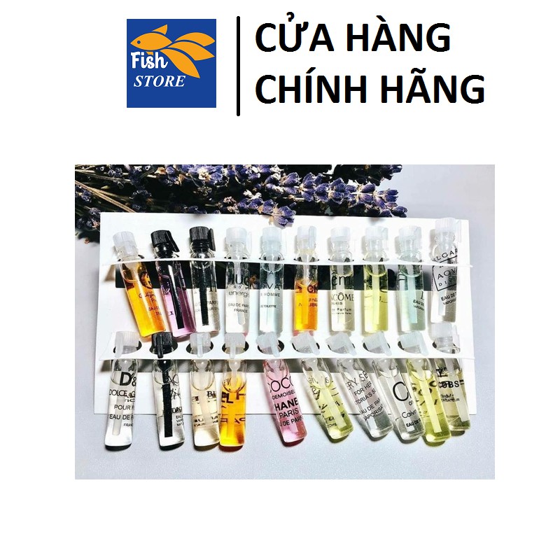 (Có Quà Tặng) Nước Hoa Pháp Mini Sang Chảnh Nổi Tiếng 2ml Lọ thủy tinh được chọn mùi