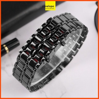 [FREESHIP] Đồng Hồ Nam LED SAMURAI Cá Tính (Led Đỏ)