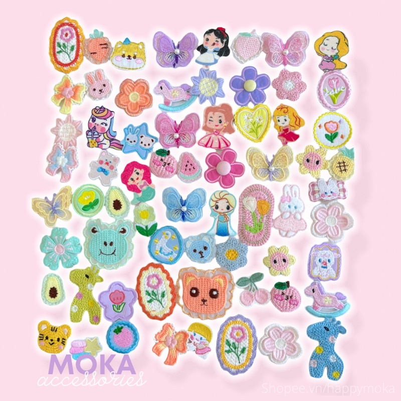 Set dán tóc cho bé mix mẫu mới Moka