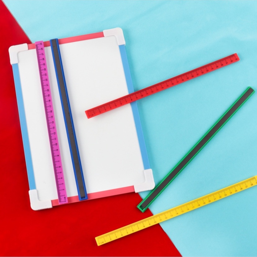 Thước nam châm dán bảng từ, tủ lạnh - Thước hít dính bảng văn phòng phẩm