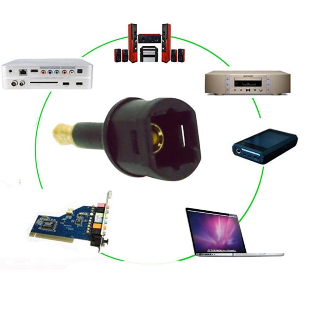 Set 3 Đầu Chuyển Đổi Phích Cắm SPDIF Chuyên Dụng|Loa Toslink Mạ Đen Âm Thanh Toslink
