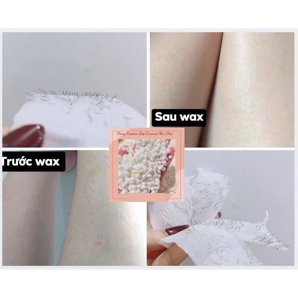 Máy nấu sáp wax lông chống dính cao cấp + 100g sáp hương dừa cao cấp (Tặng kèm que lấy sáp)