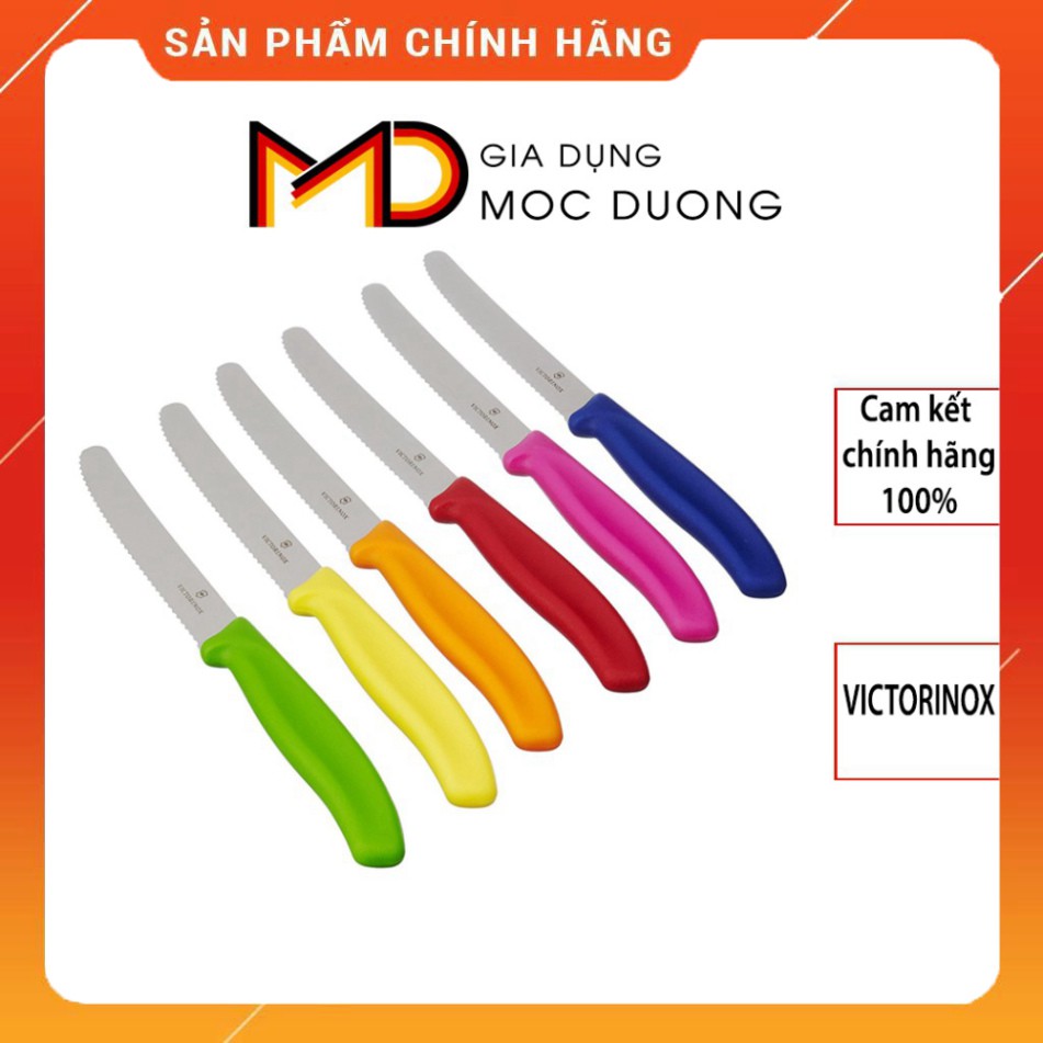 Dao gọt hoa quả VICTORINOX, lưỡi răng cưa, cắt bánh mì, Hàng chính hãng, Gia dung Mộc Dương