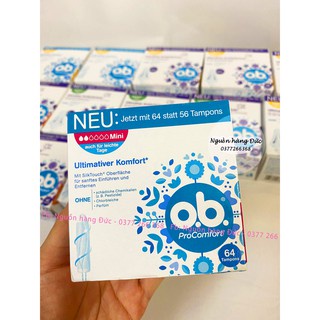 Băng vệ sinh Tampon Ob, Tampon Facelle Đức dạng nút chai