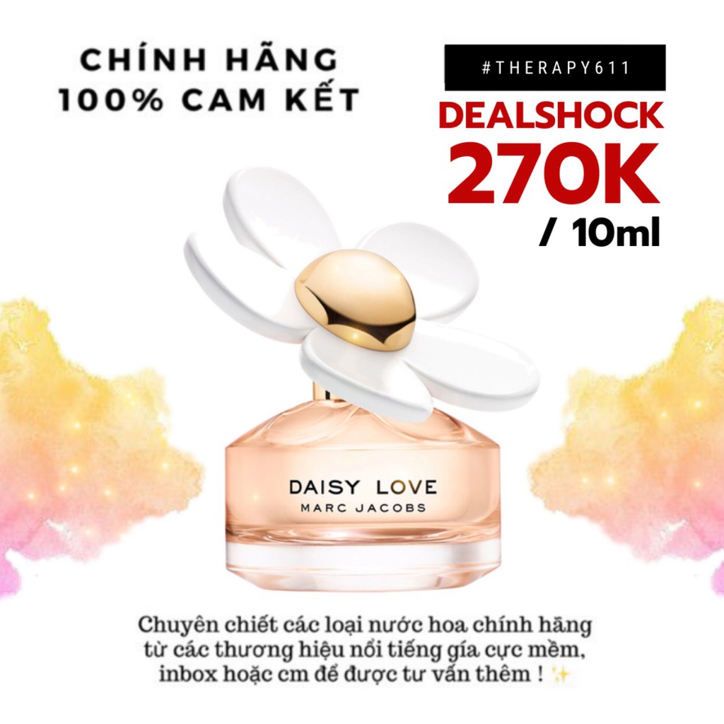 [𝗦𝗔𝗟𝗘]..::✨Nước hoa dùng thử Nữ Marc Jacobs Daisy Love EDT 5ml/10ml/20ml -𝕂𝔻𝕡𝕖𝕣𝕗𝕦𝕞𝕖𝕤