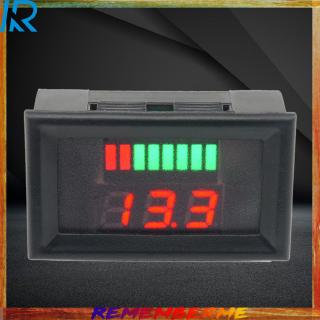 【Rememberme】12-60V Mini Lead Acid Battery Capacity LED Indicator Digital Voltmeter Tester