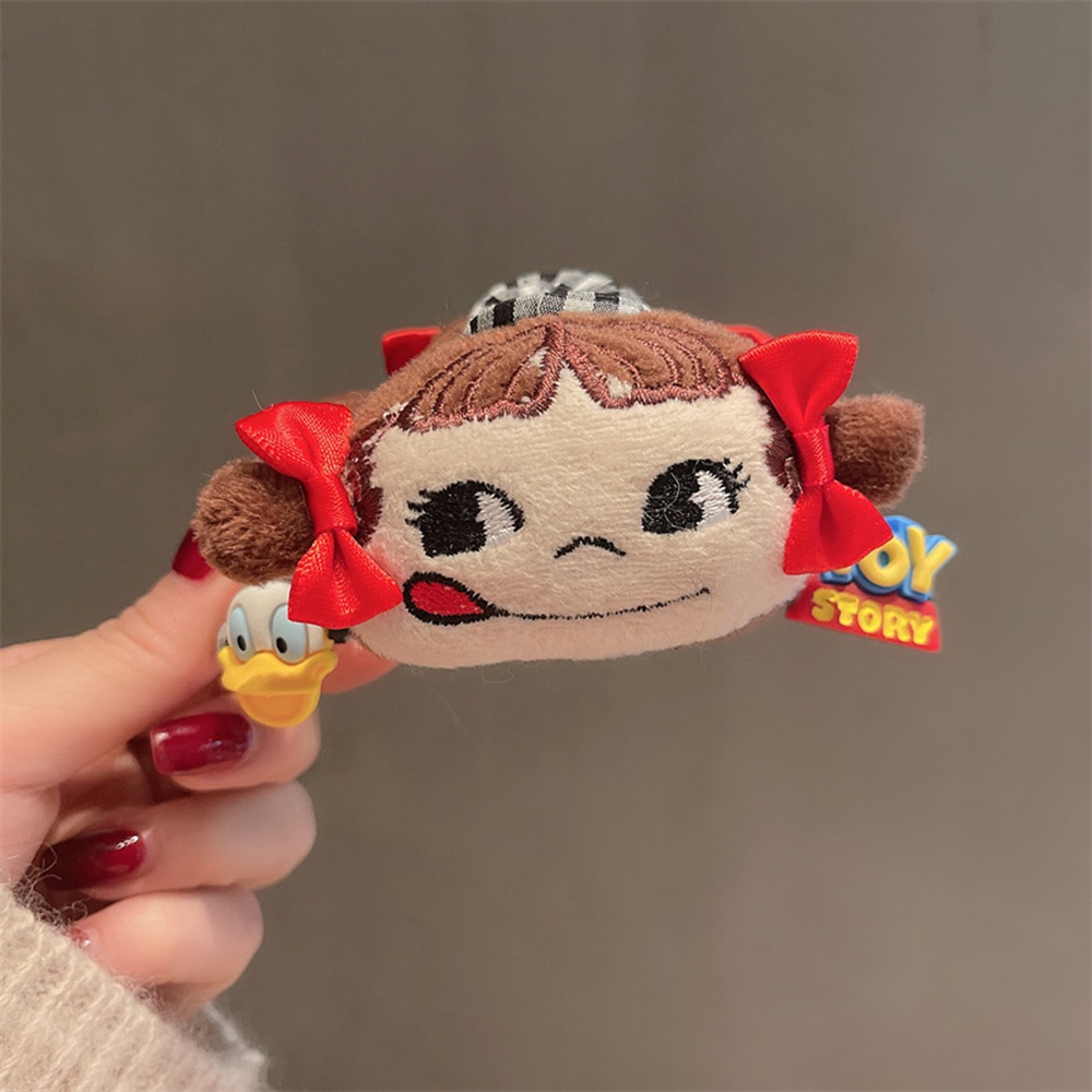 Kẹp tóc họa tiết gấu dâu tây hoạt hình phong cách Hàn Quốc dễ thương cho nữ