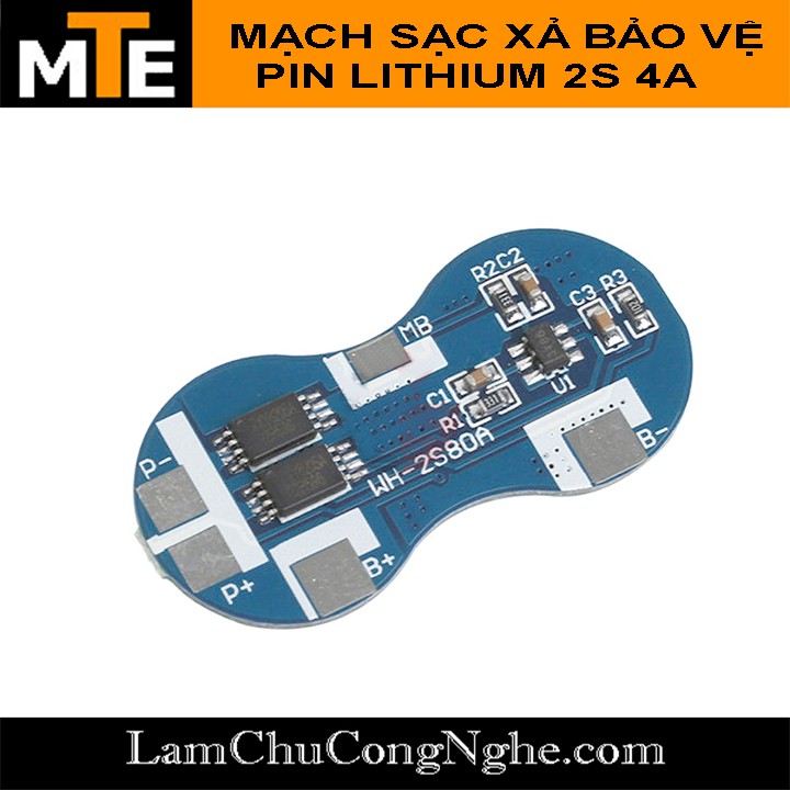 Mạch sạc xả bảo vệ 2 Cell Pin Lithium 2S 4A