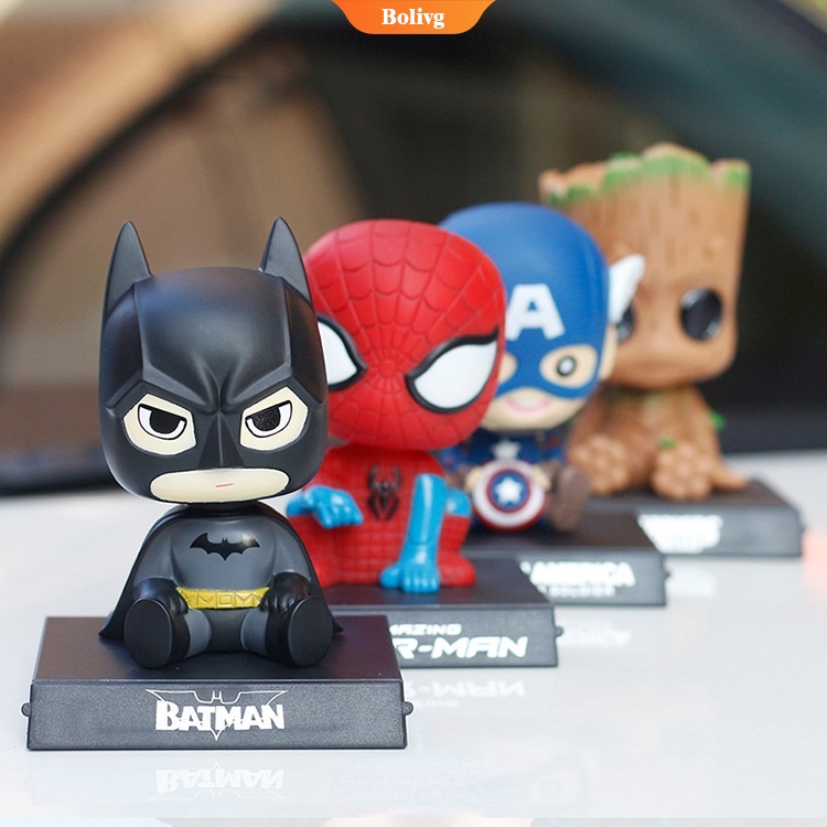 Đồ Chơi Mô Hình Nhân Vật Siêu Anh Hùng Marvel Người Nhện Người Sắt Captain America Trang Trí Nội Thất Xe Hơi [BL]
