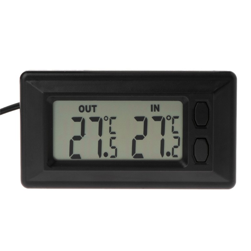 pur/ Auto Car LCD Digital Display Indoor Outdoor Thermometer Meter With 1.5m Cable