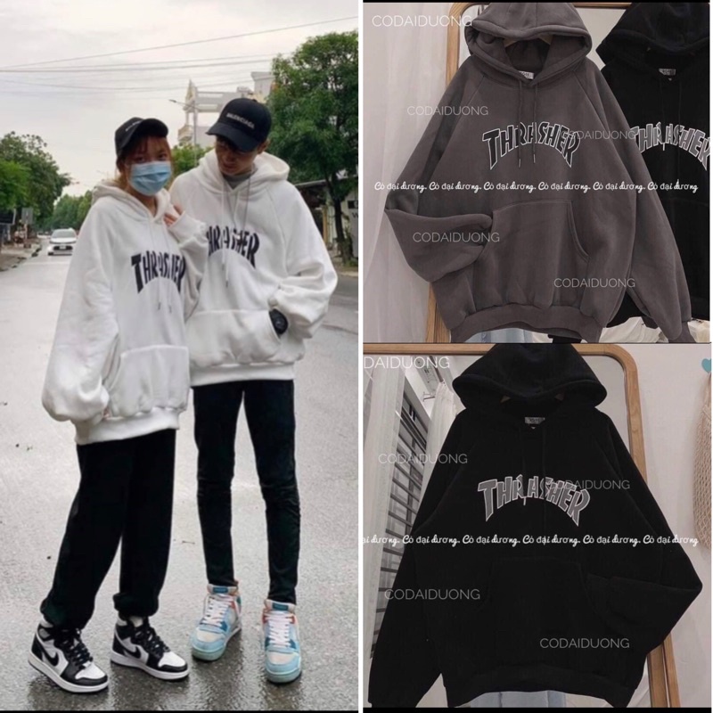 Áo Hoodie Nam Nữ From Rộng Chất Nỉ THRASHER Unisex, Áo Hôdie Nữ. | BigBuy360 - bigbuy360.vn