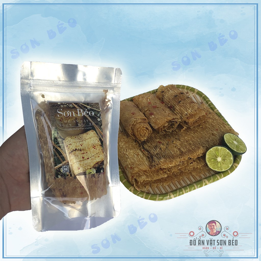 Mực cán tẩm vị Nha Trang 300g loại 1, đậm đà hương vị - ăn là mê | Ăn vặt Sơn Béo