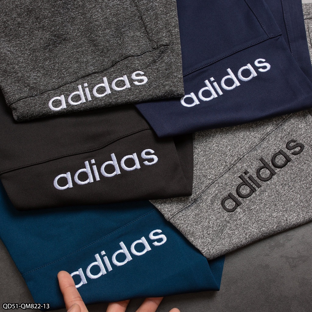 Quần dài thể thao Adidas poly 2 da QD51 thuê logo - thể thao nam VNXK