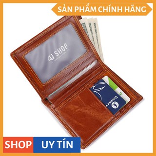 Ví Nam Da Bò Pull Up 4U Dáng Đứng FB243