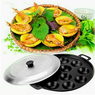 KHUÔN BÁNH KHỌT BÁNH GATO  KHÔNG DÍNH 12 lỗ Huỳnh Anh