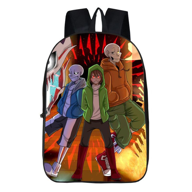 [Hàng Có Sẵn] Balo Học Sinh In Hình Undertale Sans Papyrus 3D