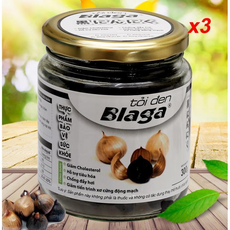 Tỏi Đen Blaga Lọ (300g / Lọ) Combo 3