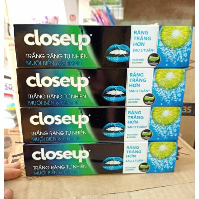 Kem đánh răng cloeeup muối bienr và chanh hộp 18pg