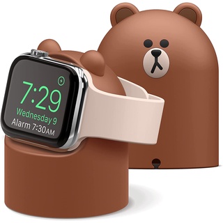 Giá Đỡ Hình Gấu Nâu Hoạt Hình Cho Apple Watch7654321Giá Đỡ Sạc Đồng Hồ