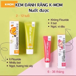Kem đánh răng nuốt được K-MOM Hàn Quốc 🇰🇷