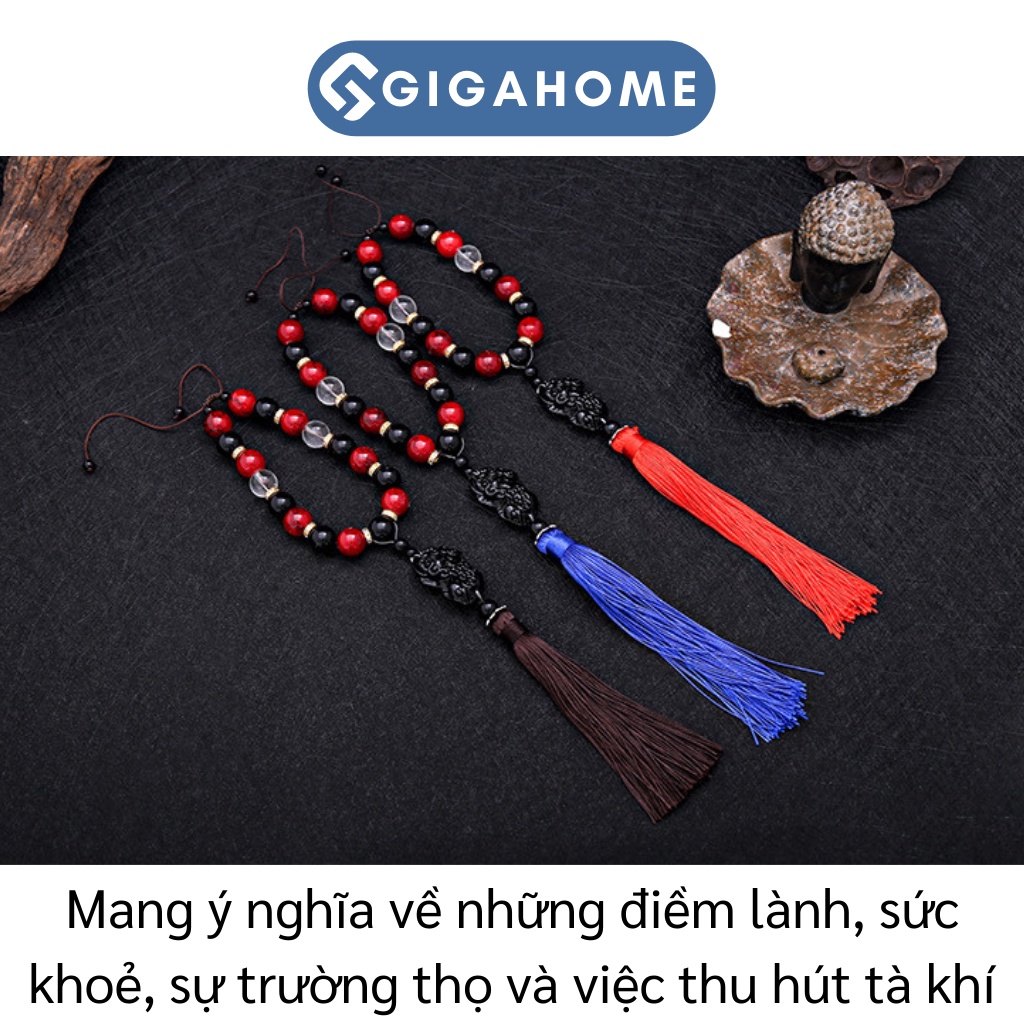 Vòng Tay Chuỗi Hạt Phong Thủy Treo Xe Hơi Cầu Bình An GIGAHOME 8976