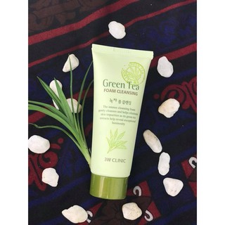 Sữa rửa mặt Trà xanh 3W Clinic 100ml (Made in Korea)