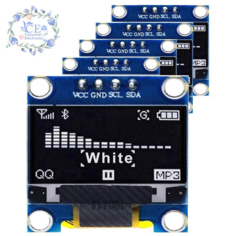 5PCS OLED Display ule IIC 128X64 Pixel OLED White I2C 0.96Inch OLED Display IIC Serial for Arduino UNO Raspberry Pi