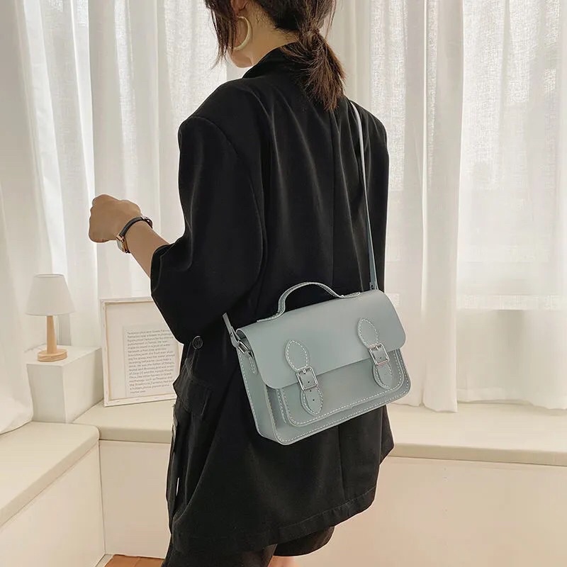 M5_Túi Xách Vuông Da PU Tự May Handmade