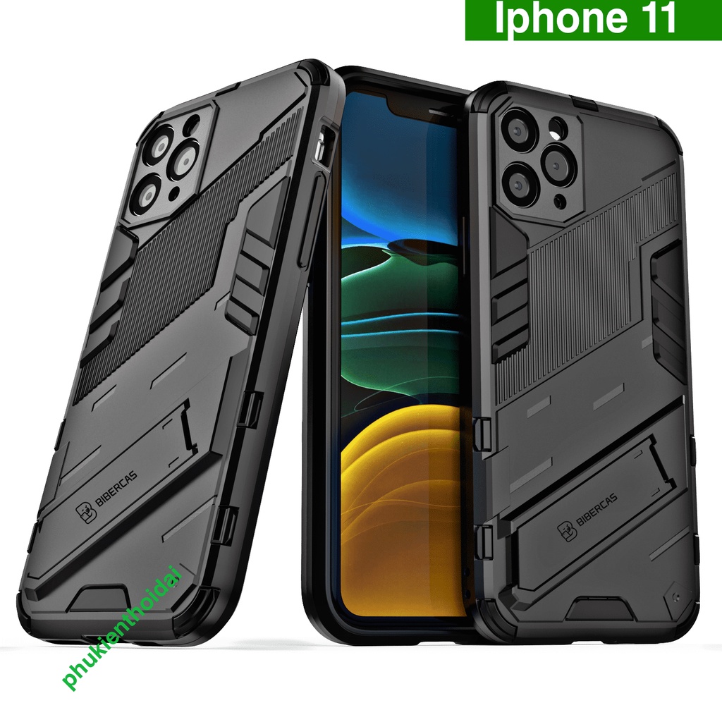 Iphone 6 Plus / 6s Plus / Iphone 11 / 14 Pro Ốp lưng chống sốc Iron Man Ver 2 cao cấp giá đỡ mặt lưng