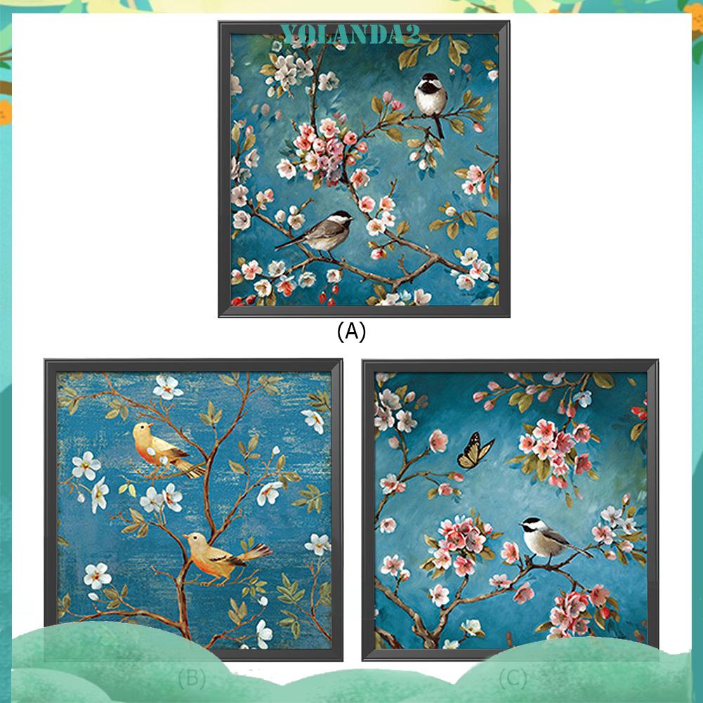 Tranh Thêu Chữ Thập DIY 11CT Hình Con Chim Kích Thước 45 X 45cm