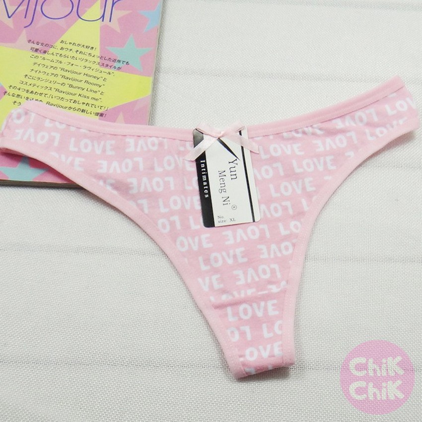 Quần lọt khe họa tiết chữ QL061