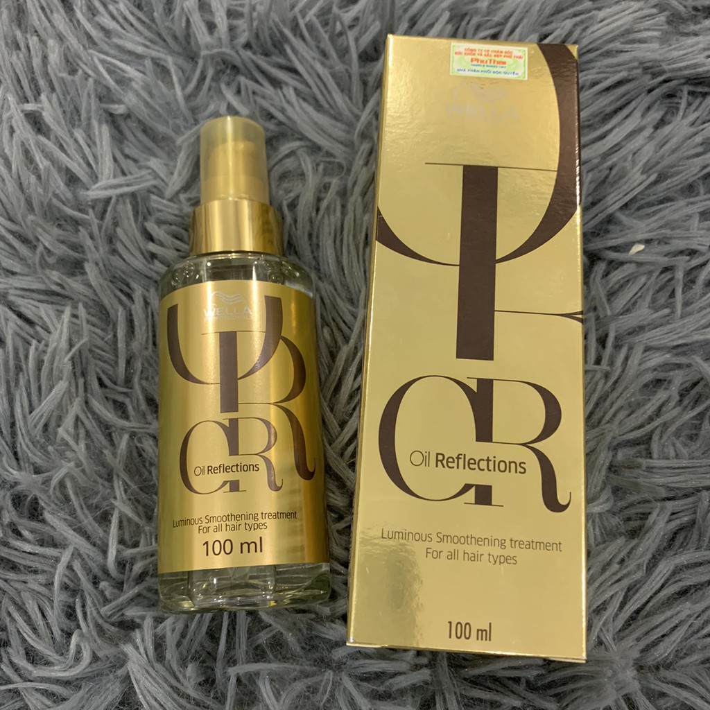 Tinh dầu phục hồi tóc hư tổn Reflections Luminous Smoothening Oil Wella 100ml (new)