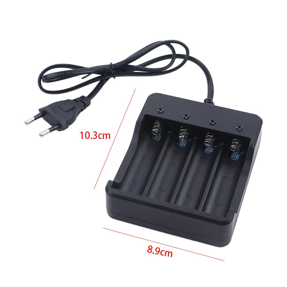 Cục Sạc Pin Thông Minh Tự Động 4.2V 18650 4 Ngăn Tiện Dụng