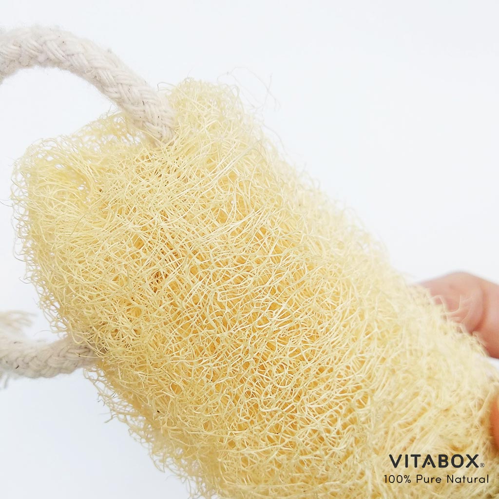 Bông tắm, bao tay tắm, dây chà lưng Vi Lâm - làm từ xơ mướp tự nhiên, massage kì cọ tẩy tế bào chết hiệu quả