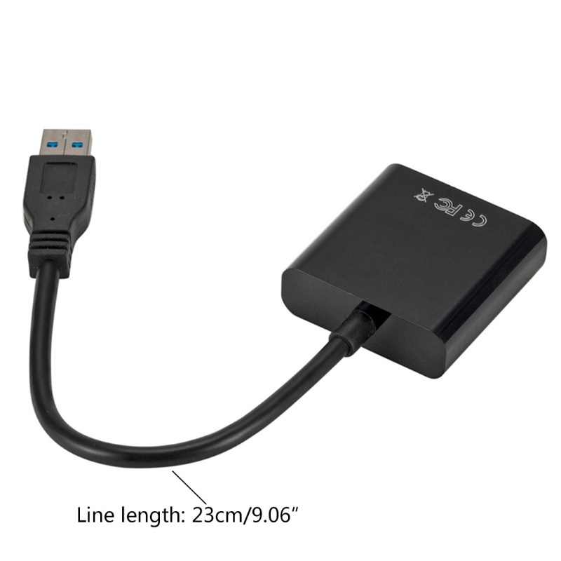 Dây cáp chuyển đổi thẻ đồ họa đa cổng USB sang VGA 1080P | BigBuy360 - bigbuy360.vn